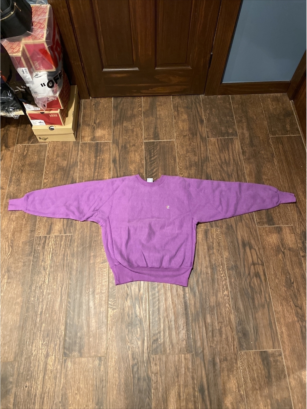 Champion Purple Crewneck Sweatshirt